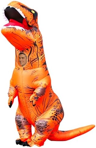 8 Colour Halloween Inflatable Dinosaur Costume Adult Fancy Dinosaur Suit Blow up Trex Costume