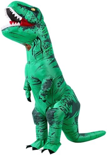 8 Colour Halloween Inflatable Dinosaur Costume Adult Fancy Dinosaur Suit Blow up Trex Costume