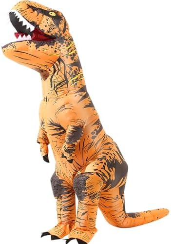 8 Colour Halloween Inflatable Dinosaur Costume Adult Fancy Dinosaur Suit Blow up Trex Costume