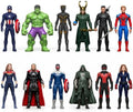18Pcs Super Hero Figures Toy, 4.5 Inch Cartoon Heroic Legends Miniatures - Collectible PVC Toy Models, Desktop Ornaments Display Playset Gift for Kids & Movie Fans