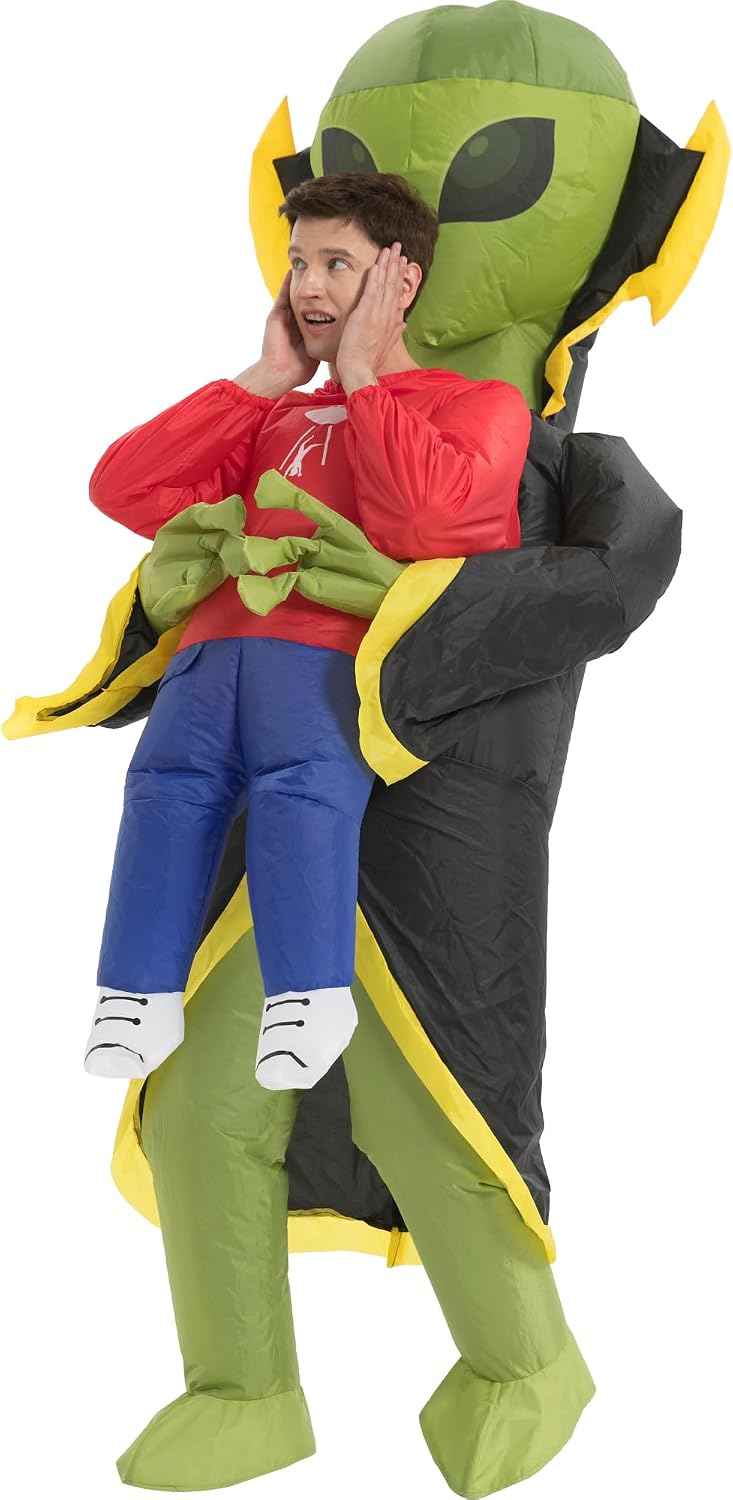 One Casa Inflatable Alien Costume for Adult,Blow Up Halloween Suit
