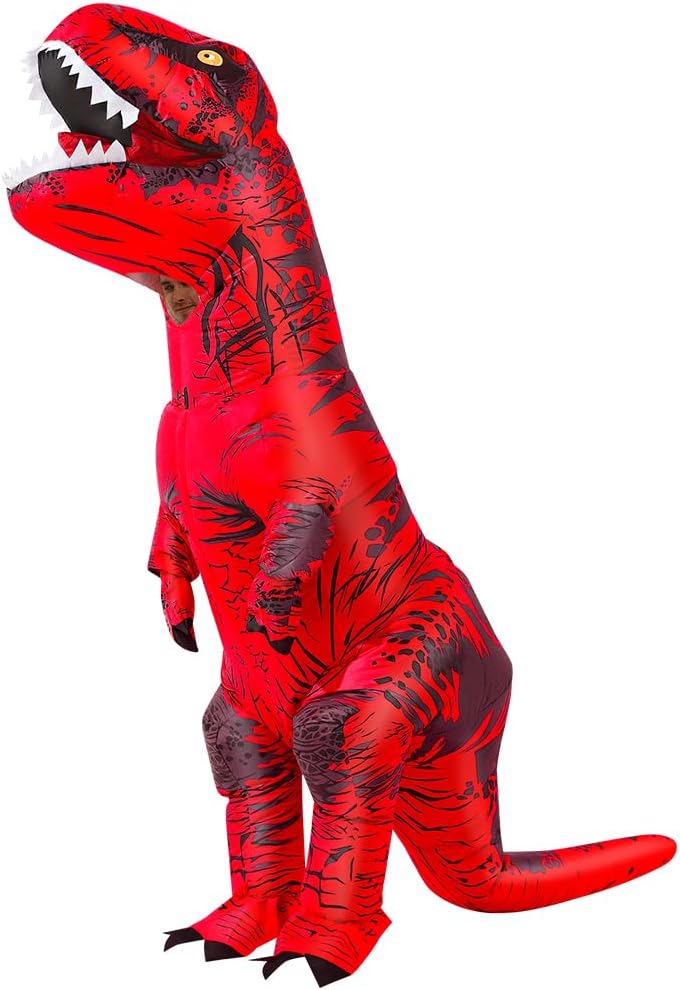 8 Colour Halloween Inflatable Dinosaur Costume Adult Fancy Dinosaur Suit Blow up Trex Costume
