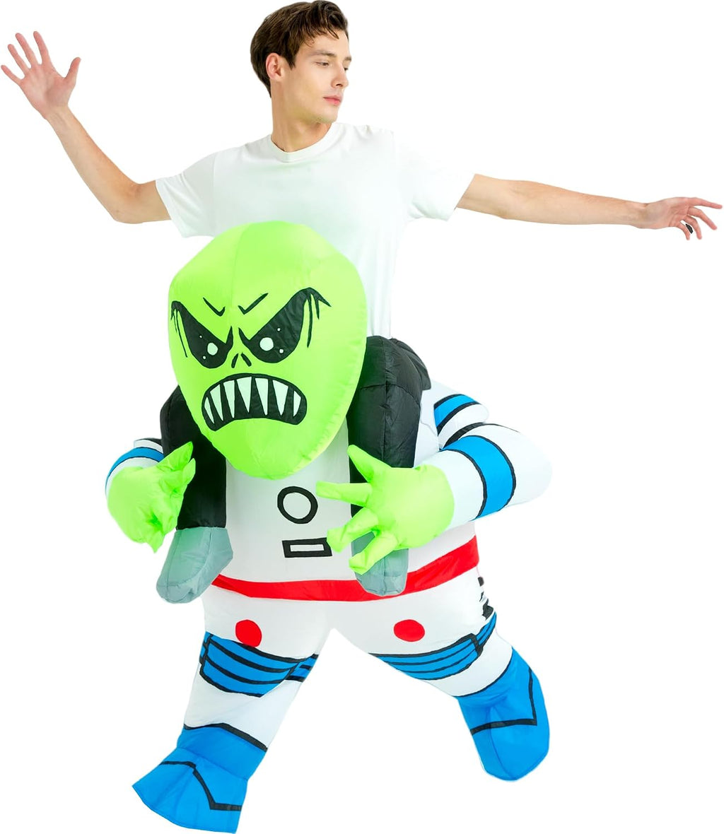 One Casa Inflatable Alien Costume for Adult,Blow Up Halloween Suit