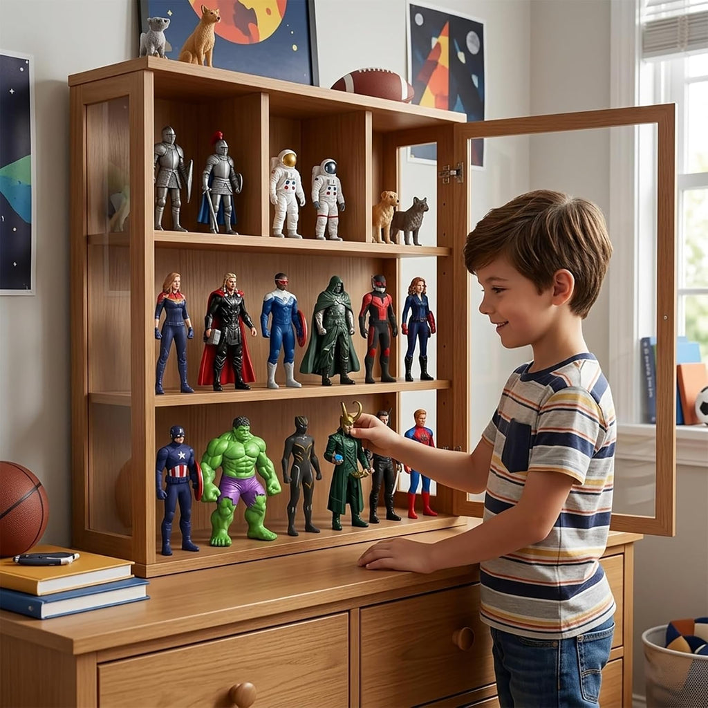 18Pcs Super Hero Figures Toy, 4.5 Inch Cartoon Heroic Legends Miniatures - Collectible PVC Toy Models, Desktop Ornaments Display Playset Gift for Kids & Movie Fans