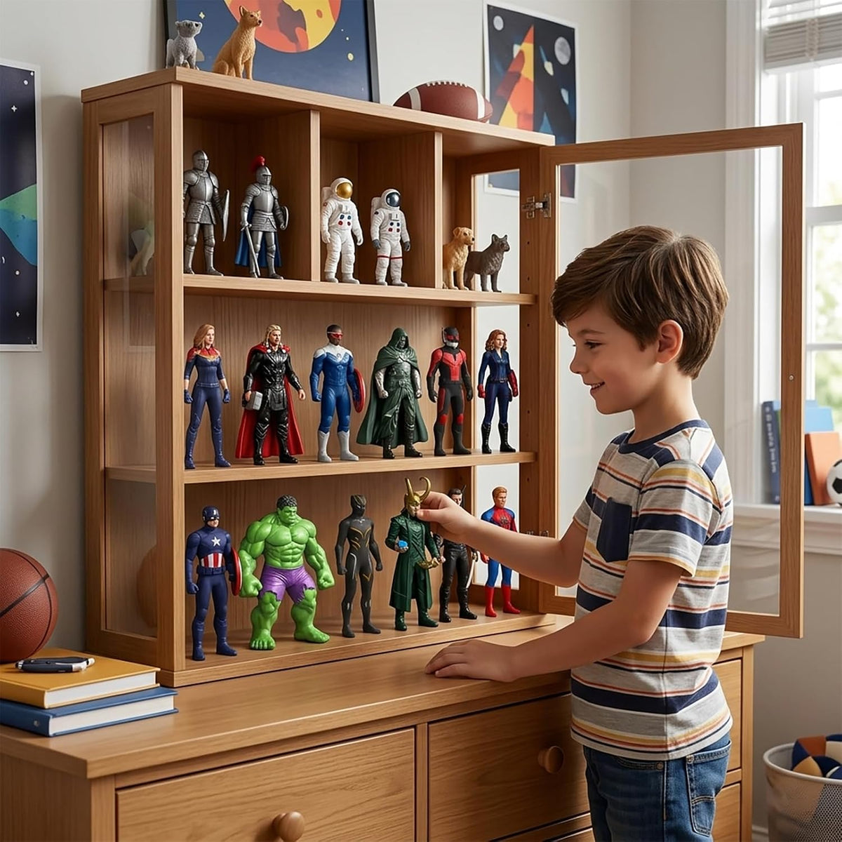 18Pcs Super Hero Figures Toy, 4.5 Inch Cartoon Heroic Legends Miniatures - Collectible PVC Toy Models, Desktop Ornaments Display Playset Gift for Kids & Movie Fans