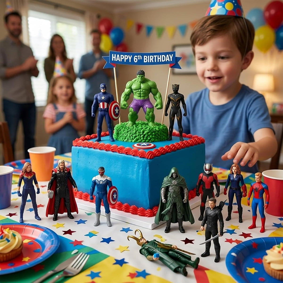 18Pcs Super Hero Figures Toy, 4.5 Inch Cartoon Heroic Legends Miniatures - Collectible PVC Toy Models, Desktop Ornaments Display Playset Gift for Kids & Movie Fans