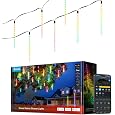 Govee Christmas 2-in-1 99FT Green String & 26FT Silver Ornament Ball Lights