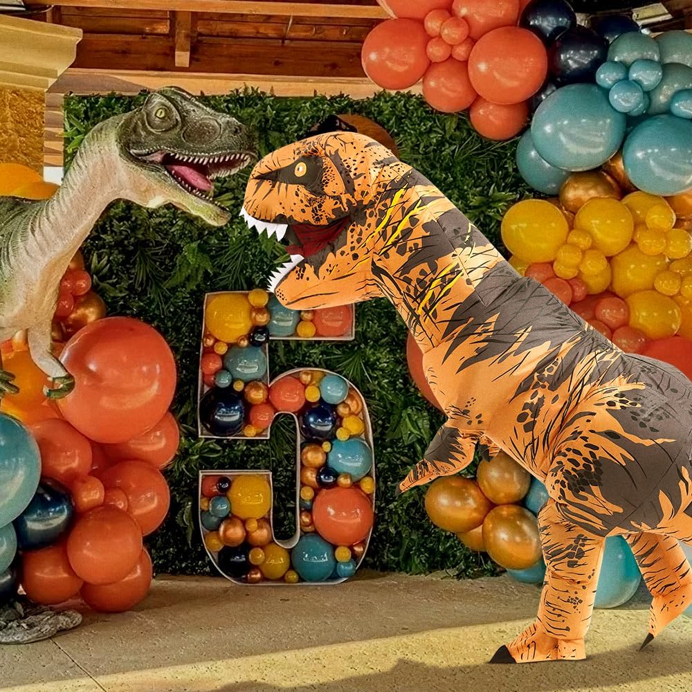 8 Colour Halloween Inflatable Dinosaur Costume Adult Fancy Dinosaur Suit Blow up Trex Costume