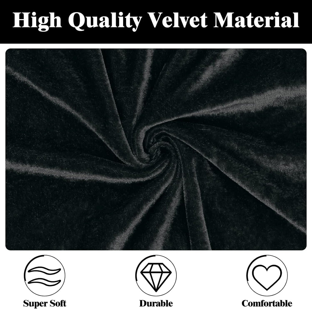 Sarfel Hooded Cloak Velvet Cape with Hood Halloween Capes Women Witch Costume Vampire Cloak Wizard Robe Men Cosplay Costume