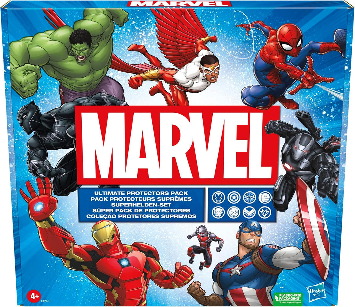 Marvel Avengers Ultimate Protectors Pack, 6-Inch-Scale, 8 Action Figures with Accessories, Super Hero Toys, Toys for Boys and Girls Ages 4 and Up